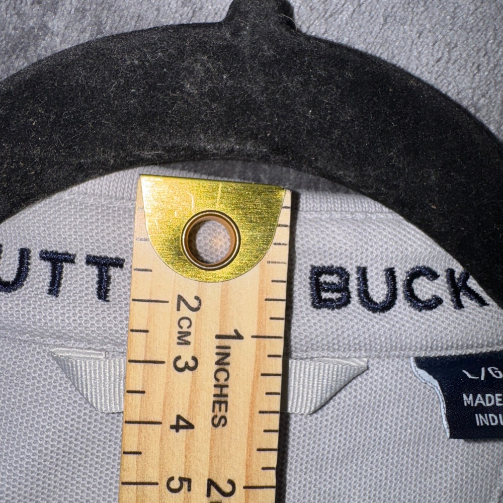 Cutter & Buck Mens Advantage Polo Shirt Light Grey Short Sleeve L MCK00158 - Picture 11 of 12